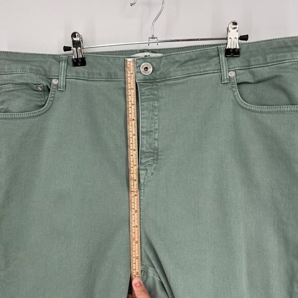 Vinyard Vines Jamie High-Rise Garment-Dyed Jeans Size 35 Green Stretch Coastal - Picture 11 of 14